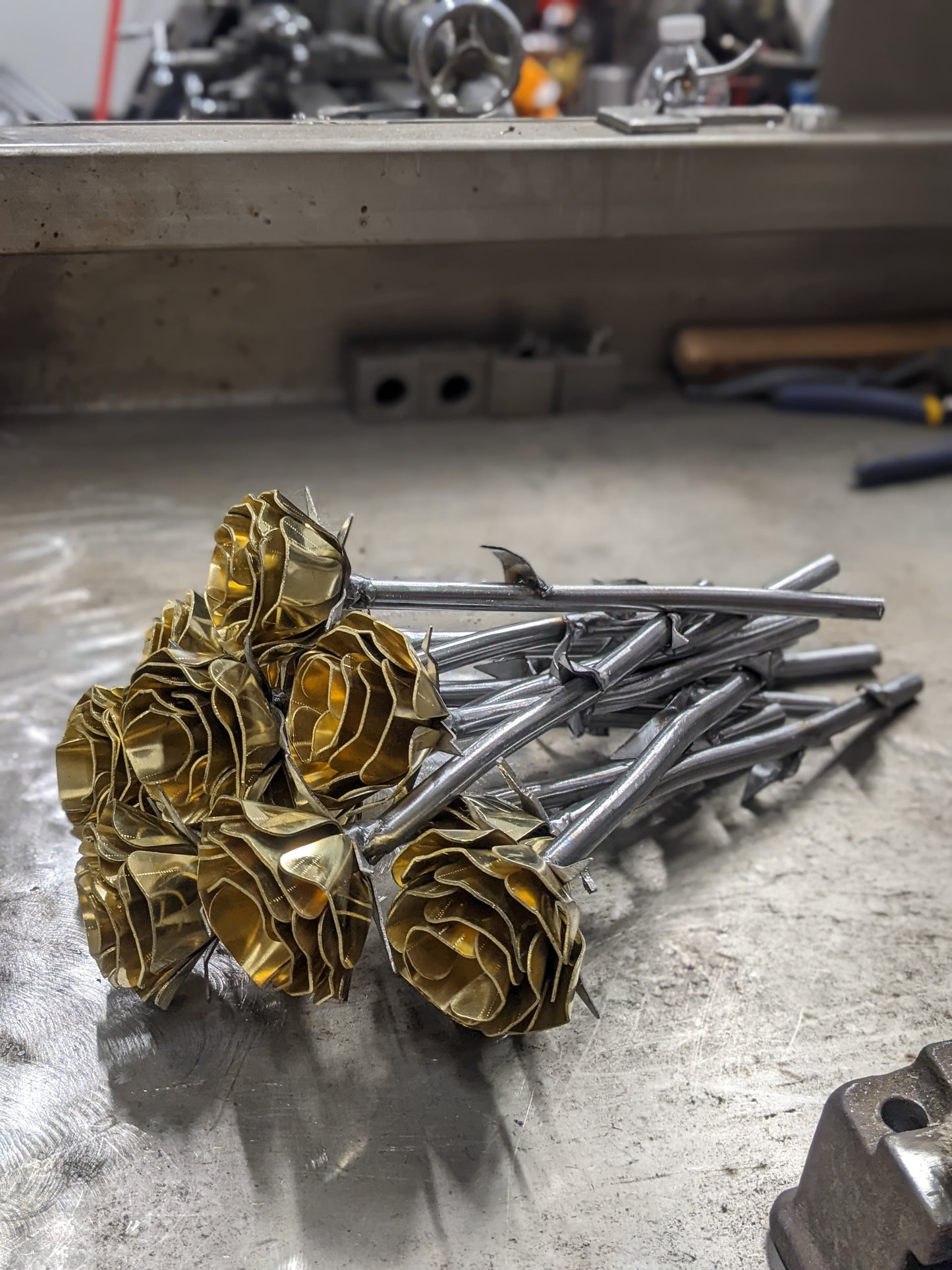 Handmade Metal Rose