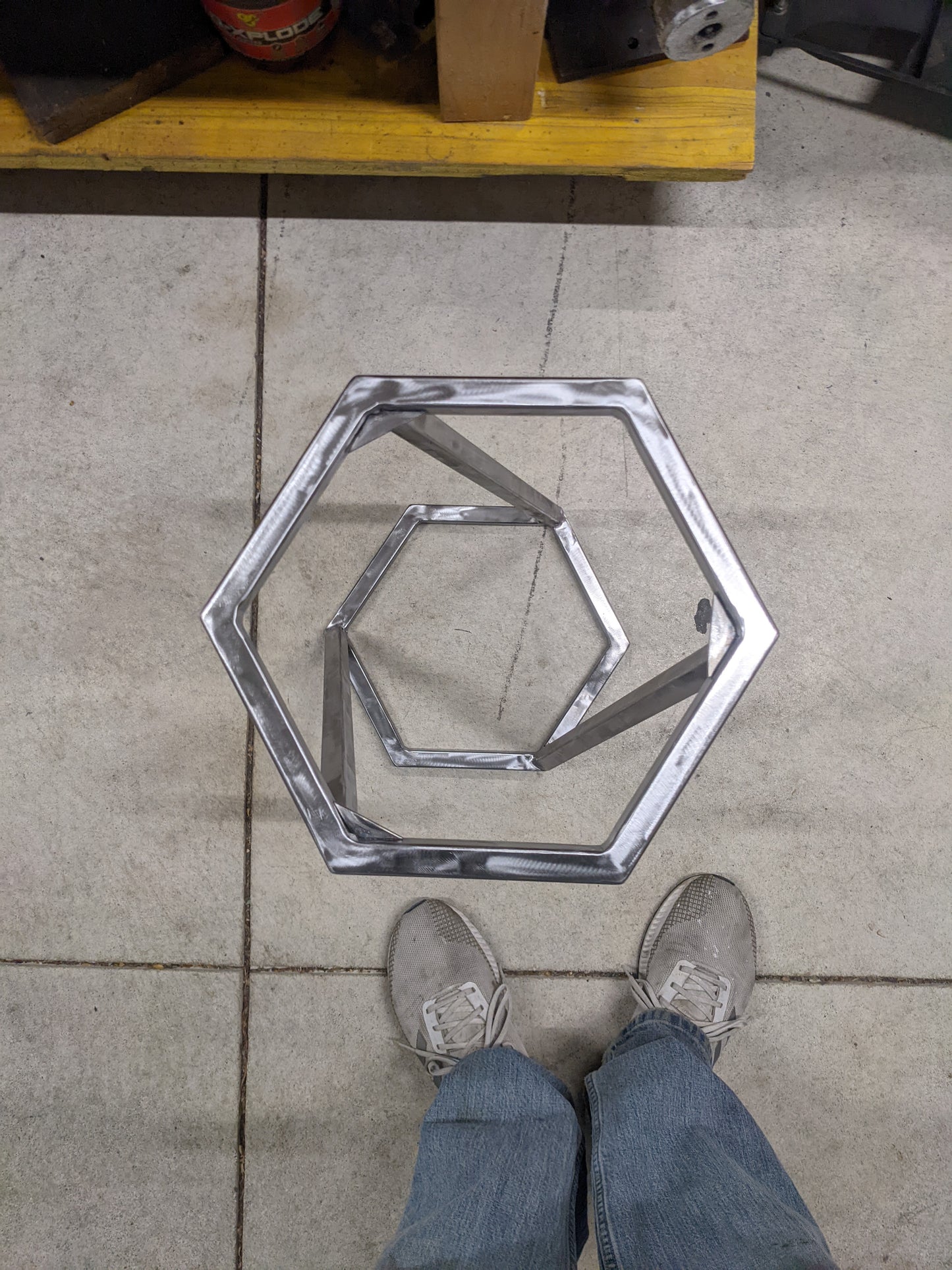 Hexagon End Table
