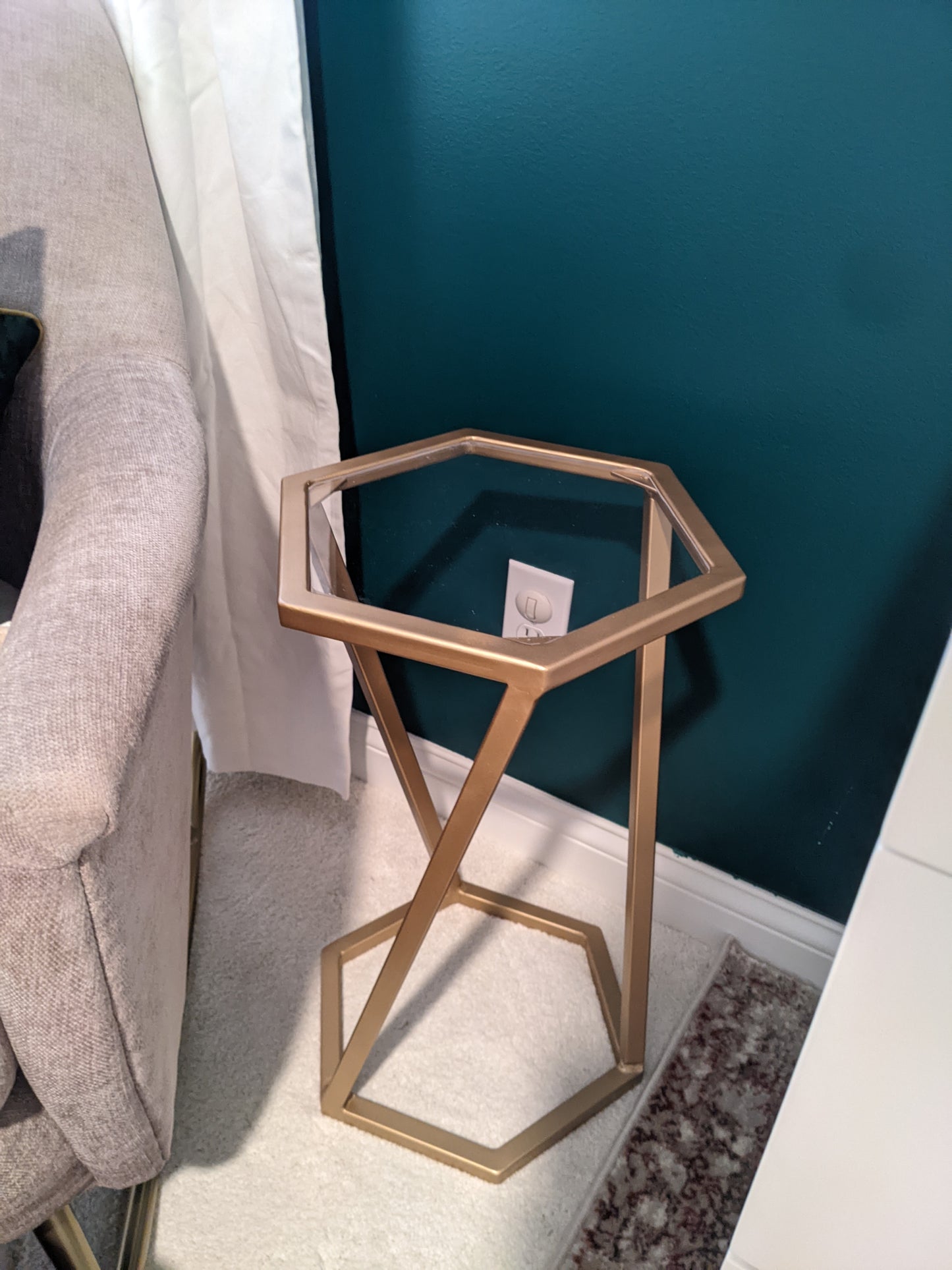 Hexagon End Table