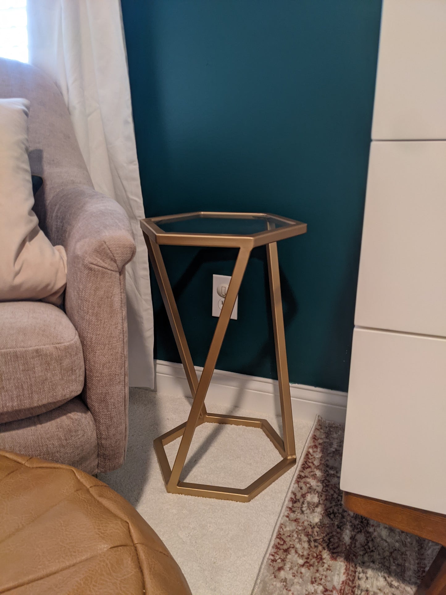 Hexagon End Table