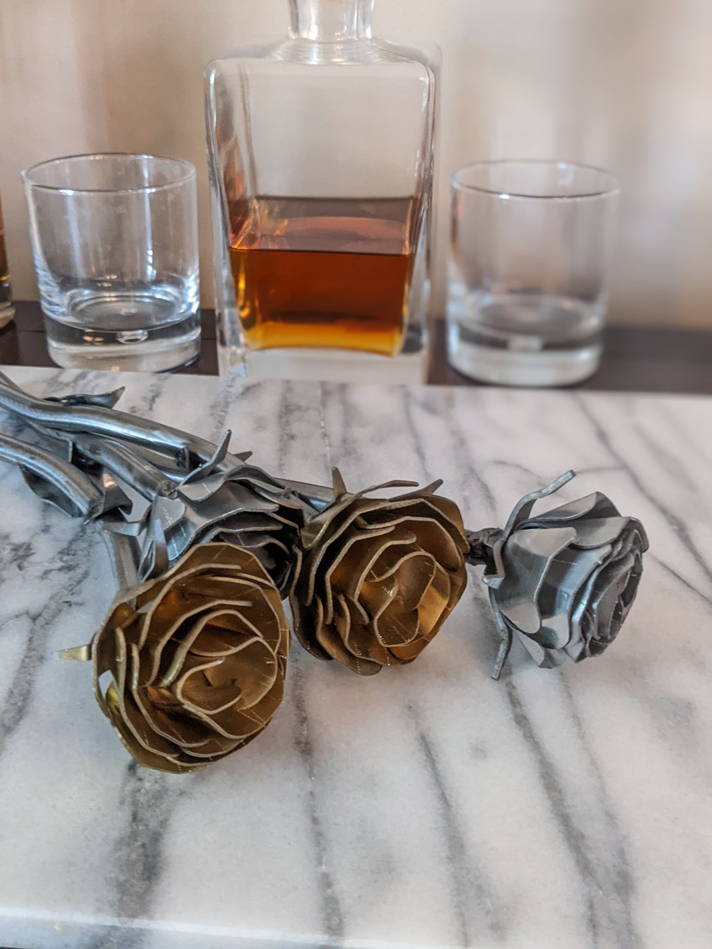 Handmade Metal Rose