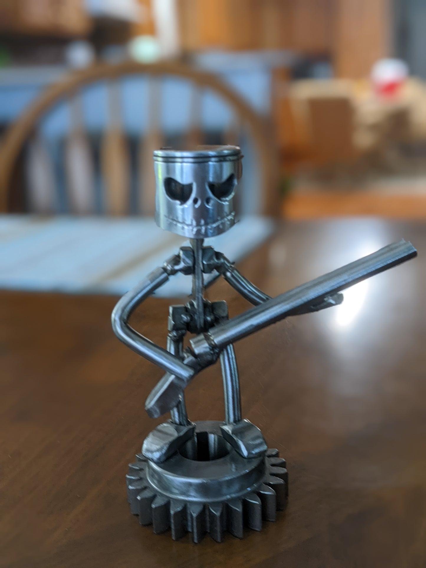 Small Piston Figure w/double barrel