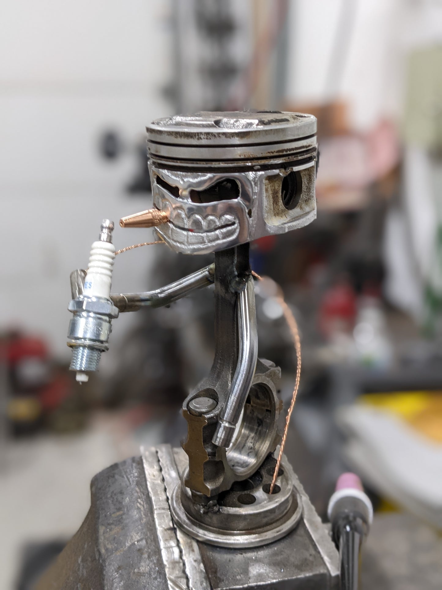 TIG Welder Piston Figurine