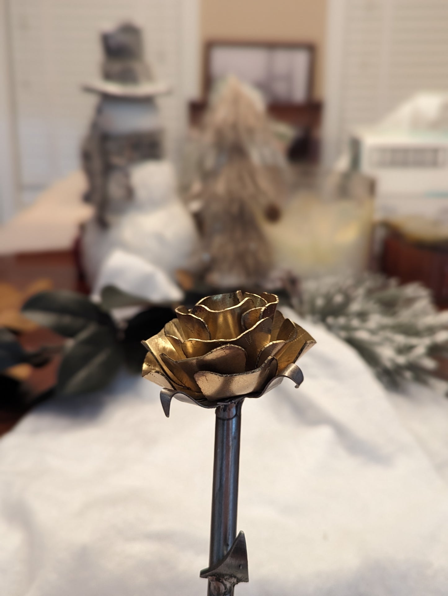 Handmade Metal Rose