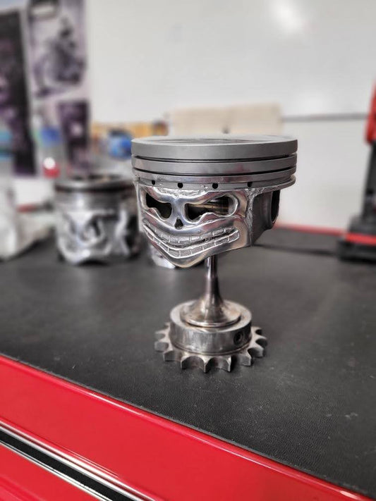 Smiling V8 Piston
